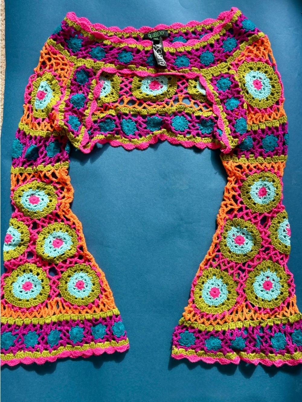DollsKill Club Exx Firey Odyssey Crochet Shrug